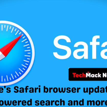 Apple safari browser with AI support