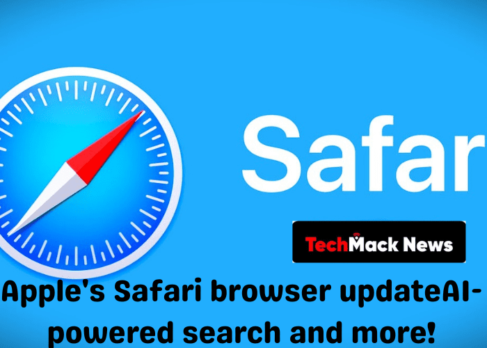 Apple safari browser with AI support