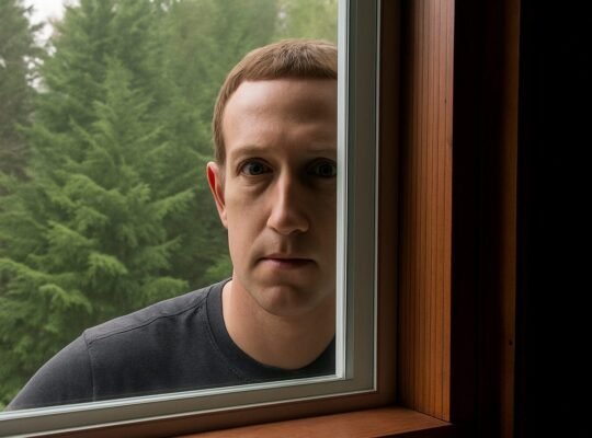 “Mark Zuckerberg is disturbing our peace,” said his neighbors. 3 Mark Zuckerberg Looking at neighbours house.